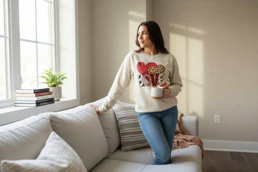 l Valentine Graphic | Cozy Casual Long Sleeve Tee