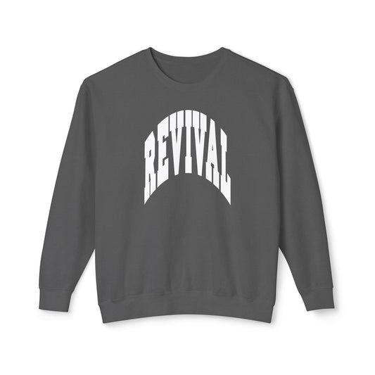 Revival Arch sweatshirt | Retro arched text crewneck sweatshirt